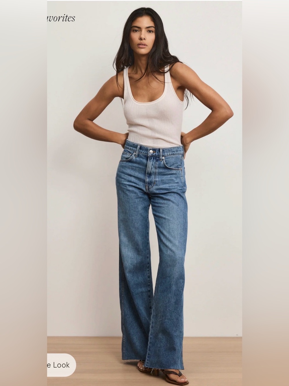 NWT Veronica Beard Kasey Wide-Leg Jean
Blue Dream Denim Mid-Rise Jean SZ 30